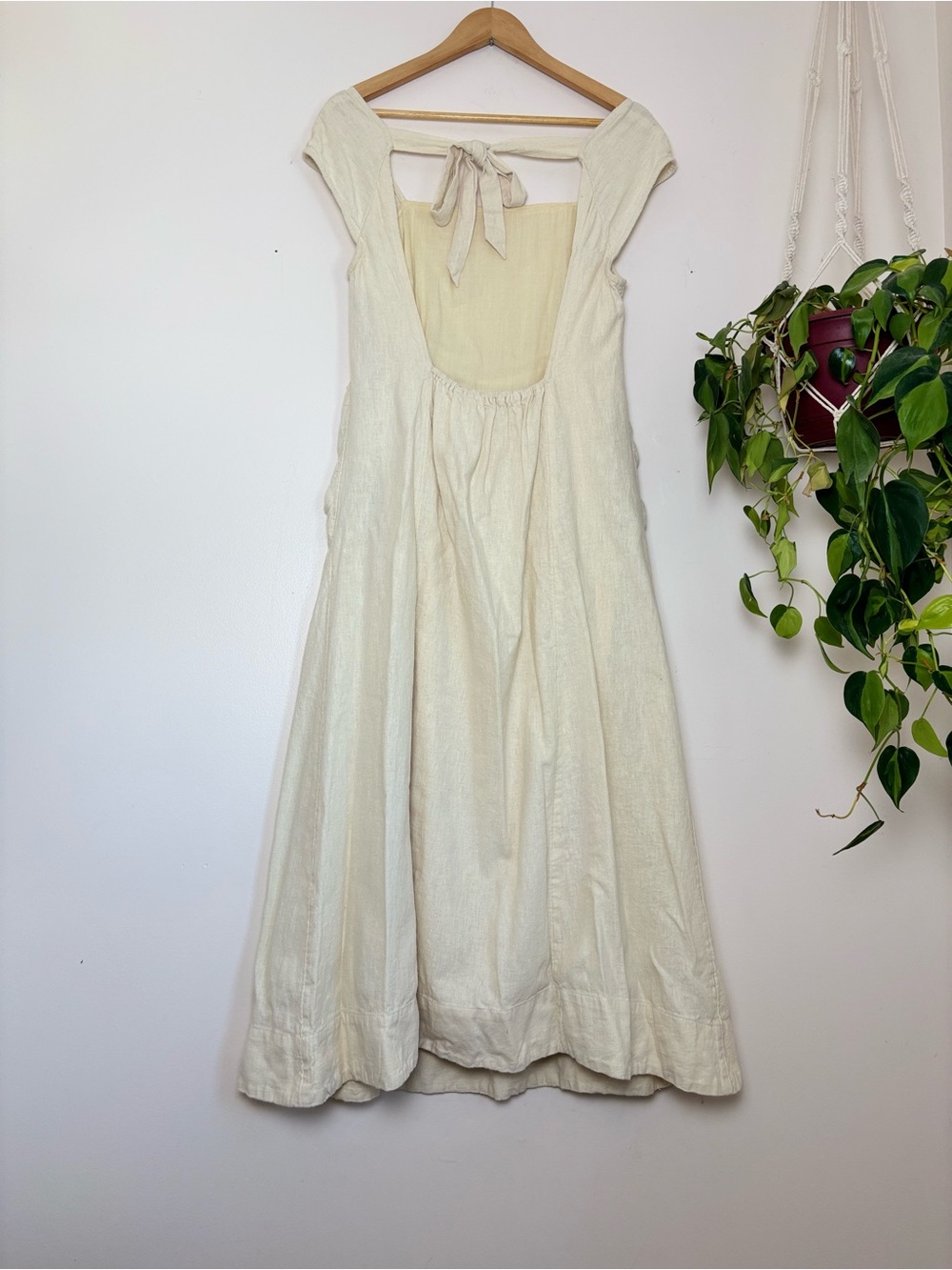 Free People Cartagena Cotton-Linen Dress In Ivory - Picture 6 of 11